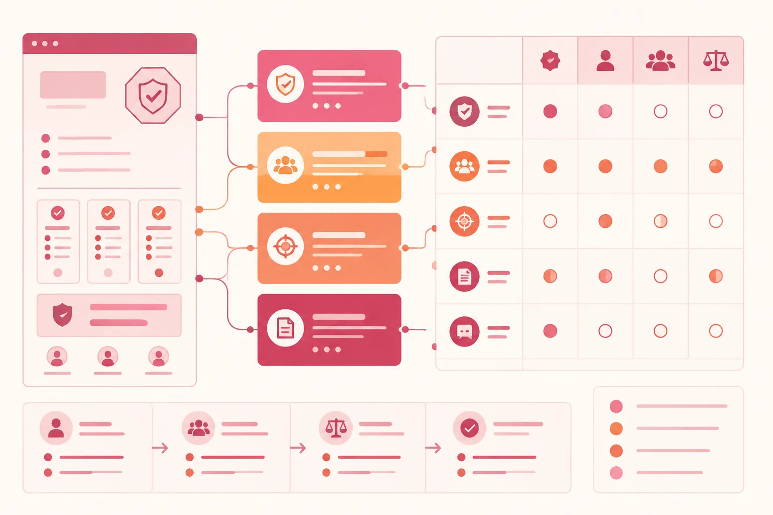 Trust cue claim mapping beside pricing plans and comparison questions